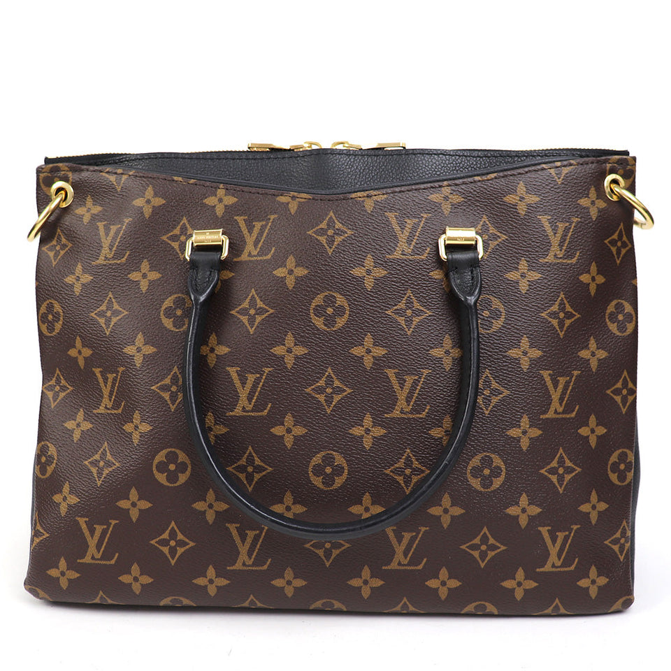 Louis Vuitton Pallas Monogram Noir Grain Calf 2way Tote Bag