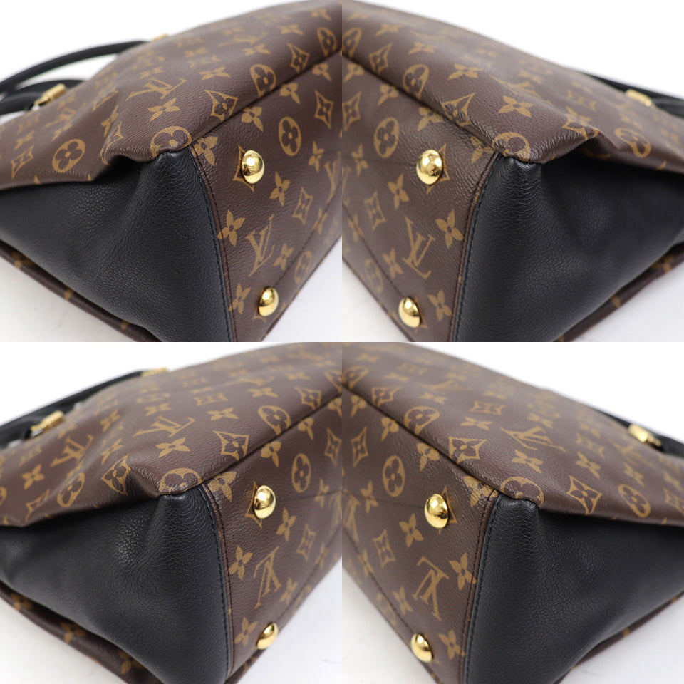 Louis Vuitton Pallas Monogram Noir Grain Calf 2way Tote Bag