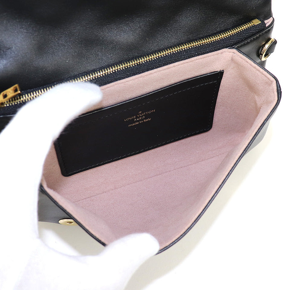 Louis Vuitton Pochette Coussin Monogram Embossed Lambskin Chain Shoulder Bag
