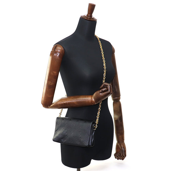 Louis Vuitton Pochette Coussin Monogram Embossed Lambskin Chain Shoulder Bag