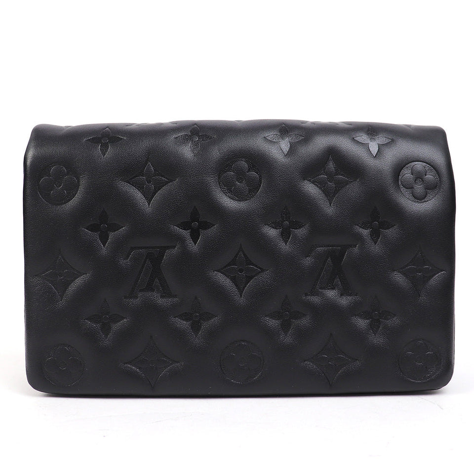 Louis Vuitton Pochette Coussin Monogram Embossed Lambskin Chain Shoulder Bag