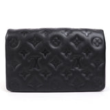 Louis Vuitton Pochette Coussin Monogram Embossed Lambskin Chain Shoulder Bag