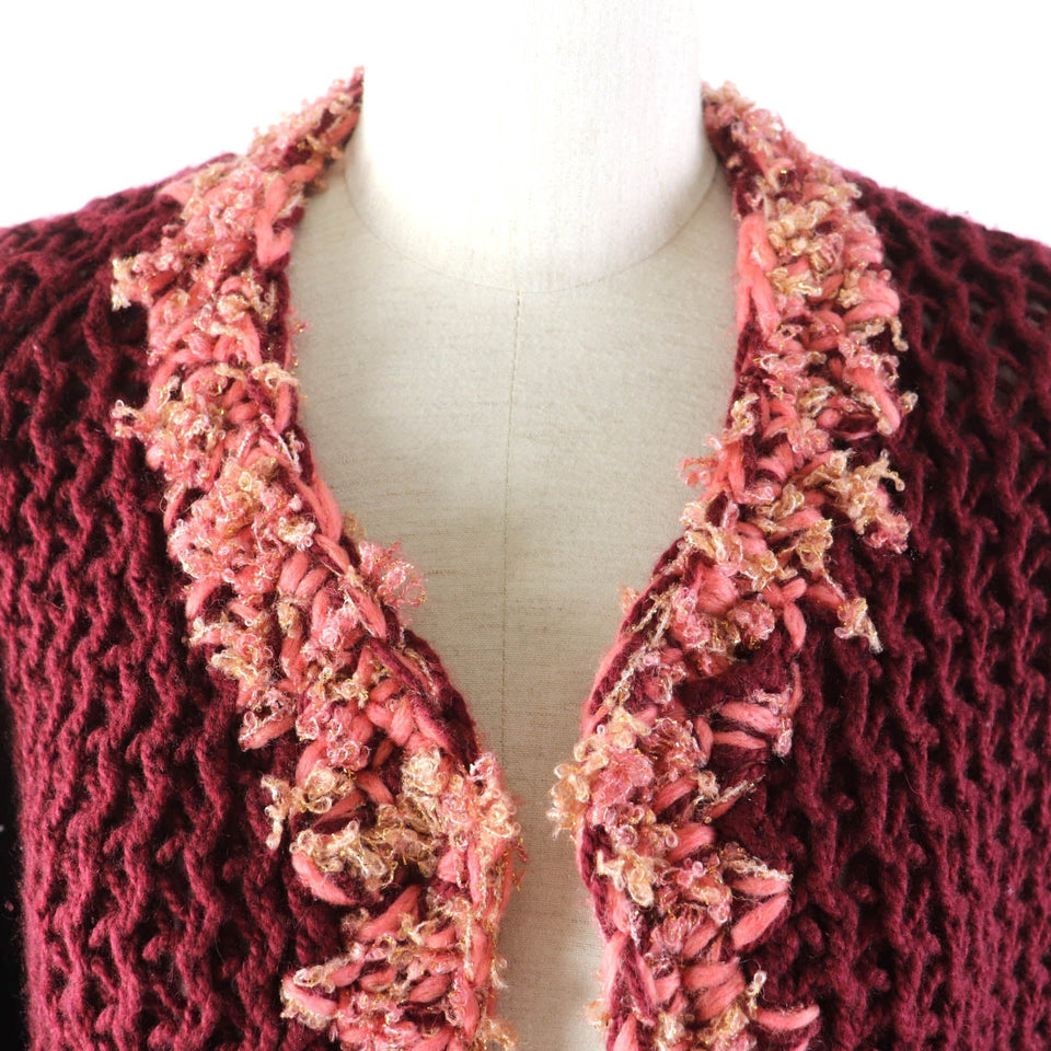 Chanel Cashmere Wool COCO Mark Knit igan