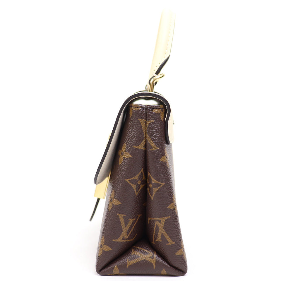Louis Vuitton Locky BB Monogram Creme Shoulder Bag Leather