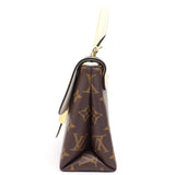 Louis Vuitton Locky BB Monogram Creme Shoulder Bag Leather