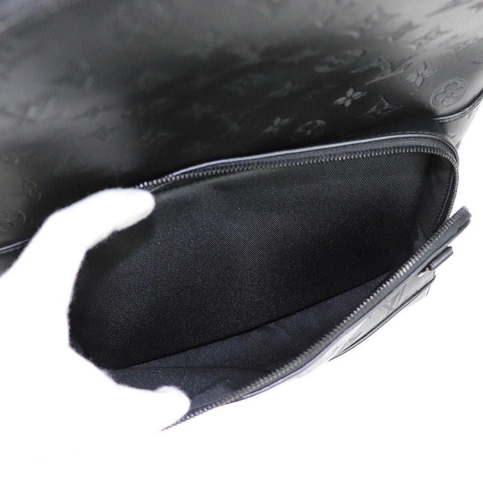 Louis Vuitton Racer Backpack Monogram Shadow Rucksack Daybag Black