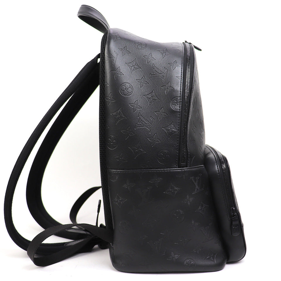 Louis Vuitton Racer Backpack Monogram Shadow Rucksack Daybag Black