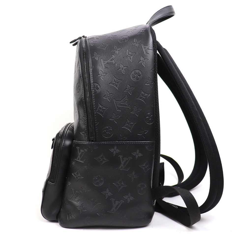 Louis Vuitton Racer Backpack Monogram Shadow Rucksack Daybag Black
