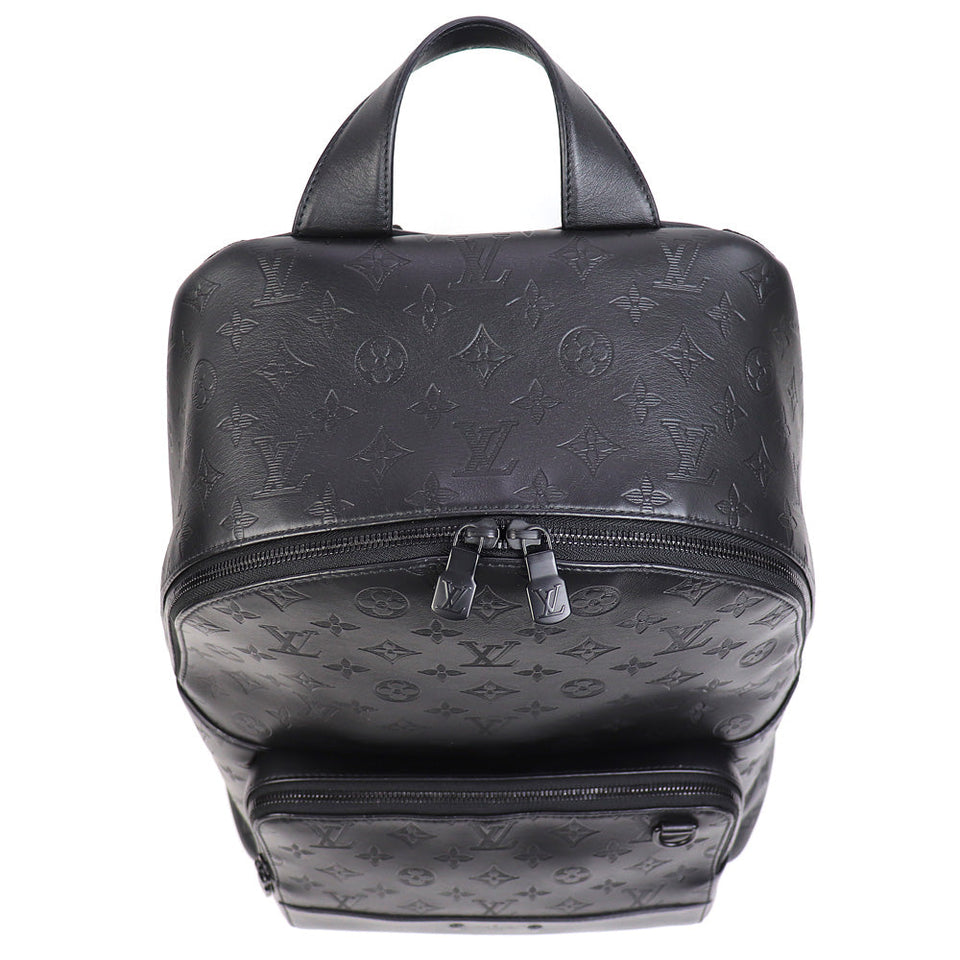 Louis Vuitton Racer Backpack Monogram Shadow Rucksack Daybag Black