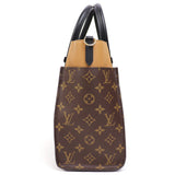 Louis Vuitton On My Side MM Noir Brown Monogram Canvas Leather 2way