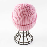 Gucci Knit cap 764594 Main: 85% wool, Main: 15% cashmere, Part: Lamb leather pink Women M 57 21cm