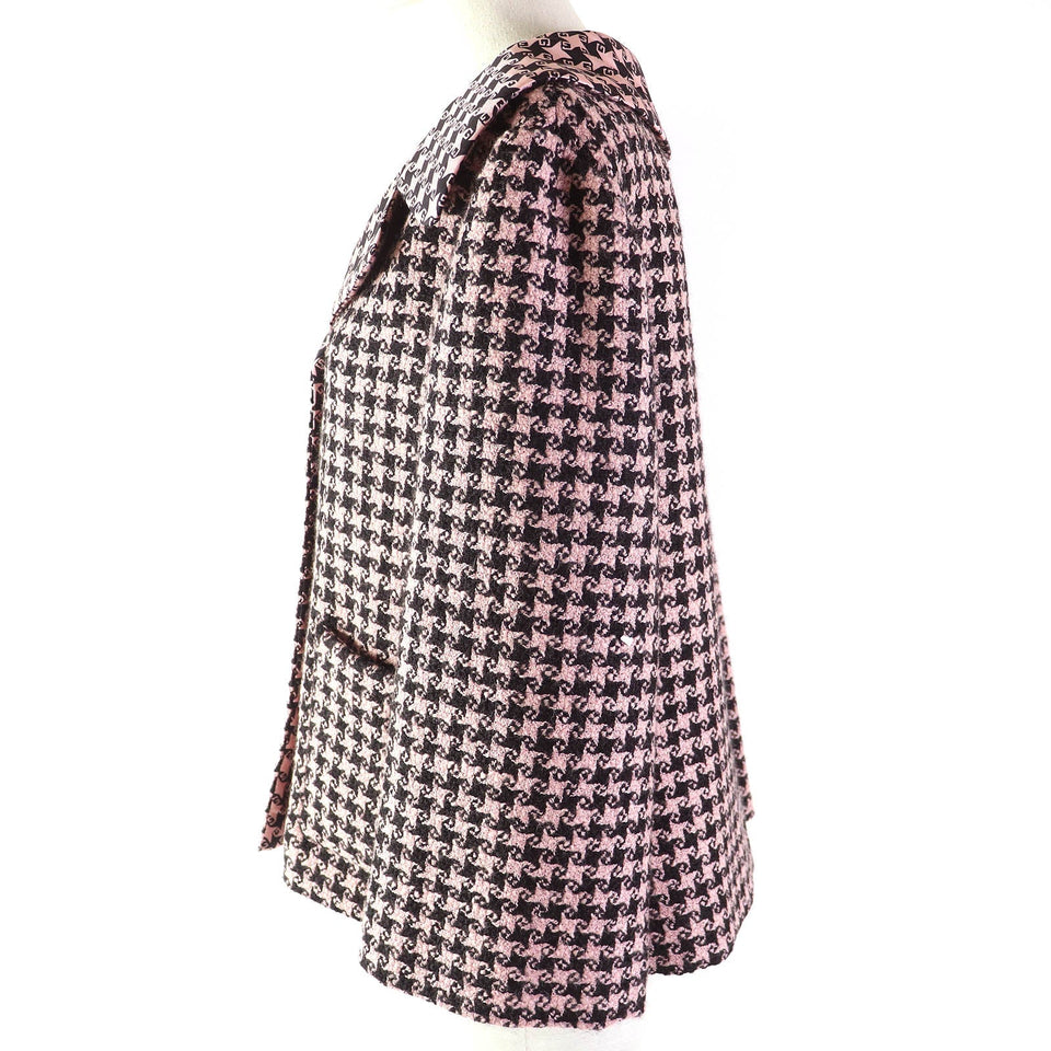 Gucci Jacket 674323 ZAHXM Outer: 90% wool, Outer: 10% nylon, Lining: 100% silk Pink black Women 36