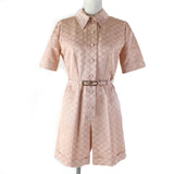 Gucci Tsunagi 691496 Main: 59% cotton, Main: 41% rayon, Lining: 76% acetate, Lining: 24% silk, Part: leather pink Women 36