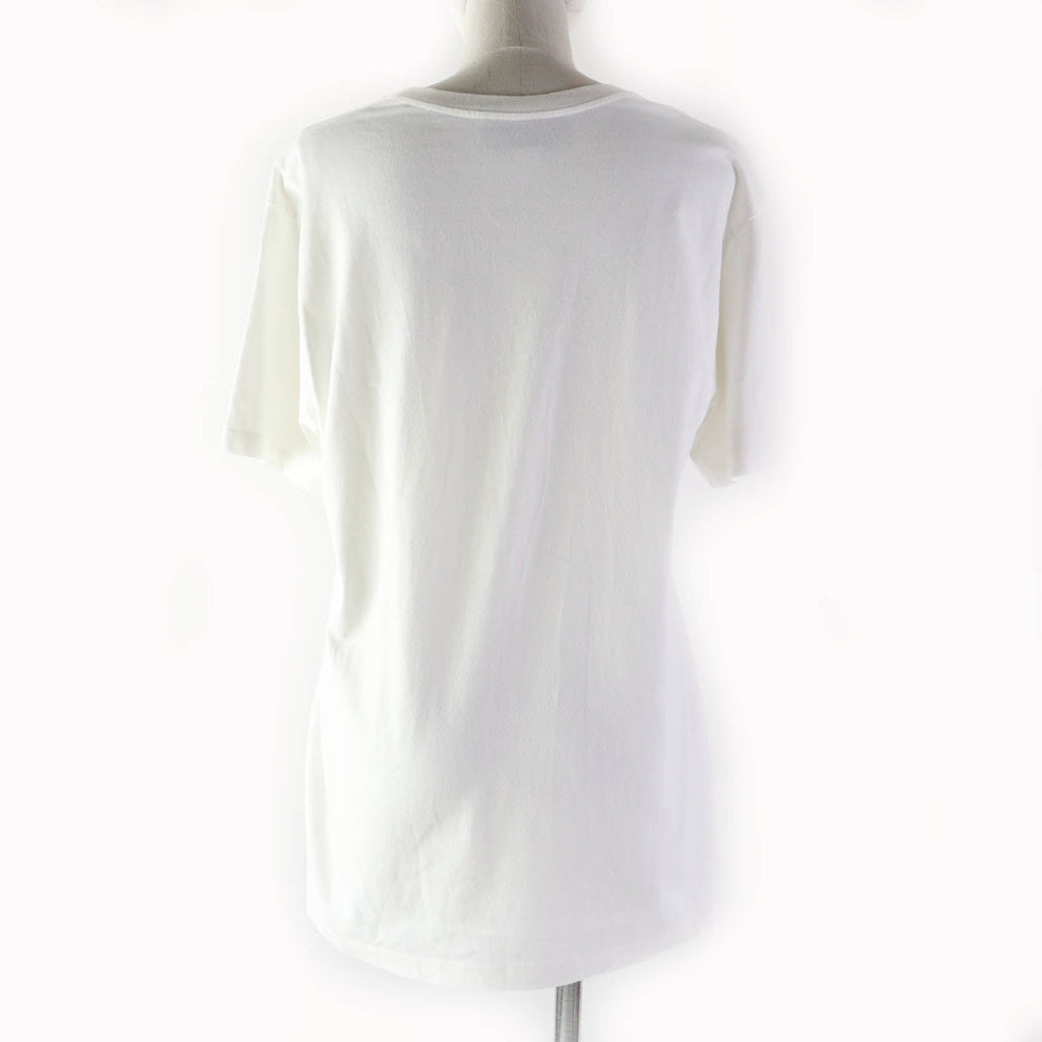 Gucci Short sleeve T-shirt 717422 XJFNE Main: 100% cotton, part: 51% acrylic, part: 49% wool white Women XS