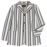 Burberry BLACK LABEL tailored jacket Outer: 70% cotton, Outer: 27% polyester, Outer: 3% polyurethane, Lining: cupra, Lining: polyester Ivorytype mens M
