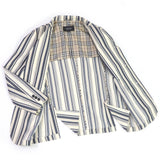 Burberry BLACK LABEL tailored jacket Outer: 70% cotton, Outer: 27% polyester, Outer: 3% polyurethane, Lining: cupra, Lining: polyester Ivorytype mens M