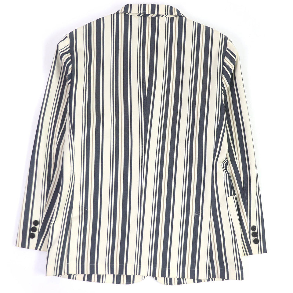 Burberry BLACK LABEL tailored jacket Outer: 70% cotton, Outer: 27% polyester, Outer: 3% polyurethane, Lining: cupra, Lining: polyester Ivorytype mens M