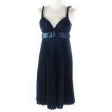 Burberry one piece 8038788 Outer: 100% polyester, part: 100% silk, part: 55% cotton, part: 45% viscose Navy Women 38