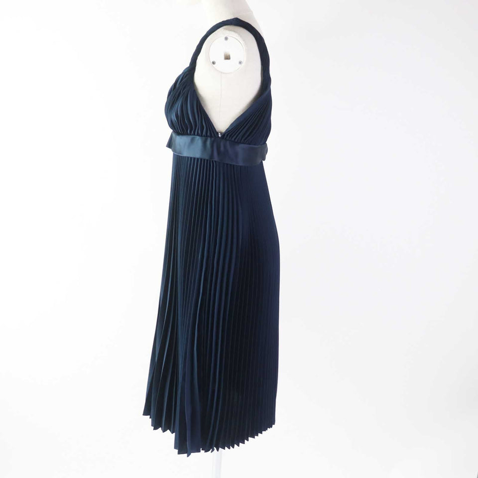 Burberry one piece 8038788 Outer: 100% polyester, part: 100% silk, part: 55% cotton, part: 45% viscose Navy Women 38