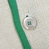 Gucci Long sleeve polo shirt 571546 Outer material: 100% cotton, embroidery: 100% polyester Cream Red Green mens XL