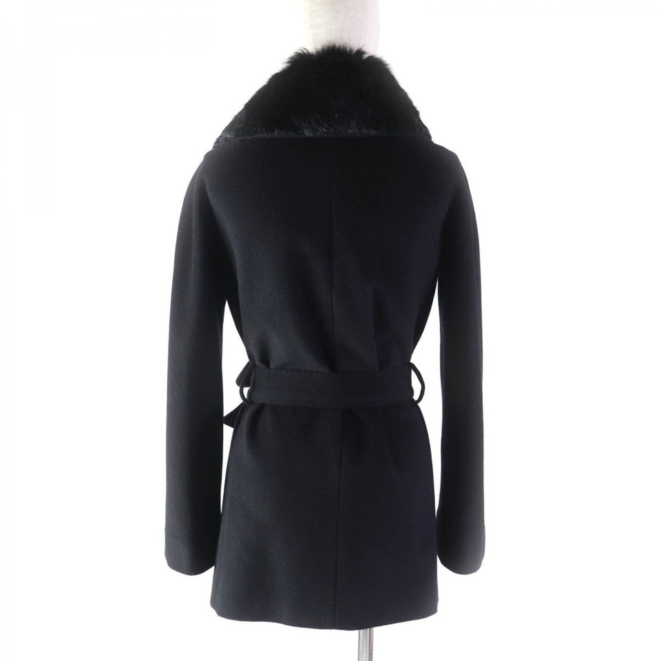 Burberry LONDON coat Outer: 65% Angora, Outer: 35% Wool, Lining: Cupra, Lining: Polyester black Women 38
