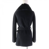 Burberry LONDON coat Outer: 65% Angora, Outer: 35% Wool, Lining: Cupra, Lining: Polyester black Women 38