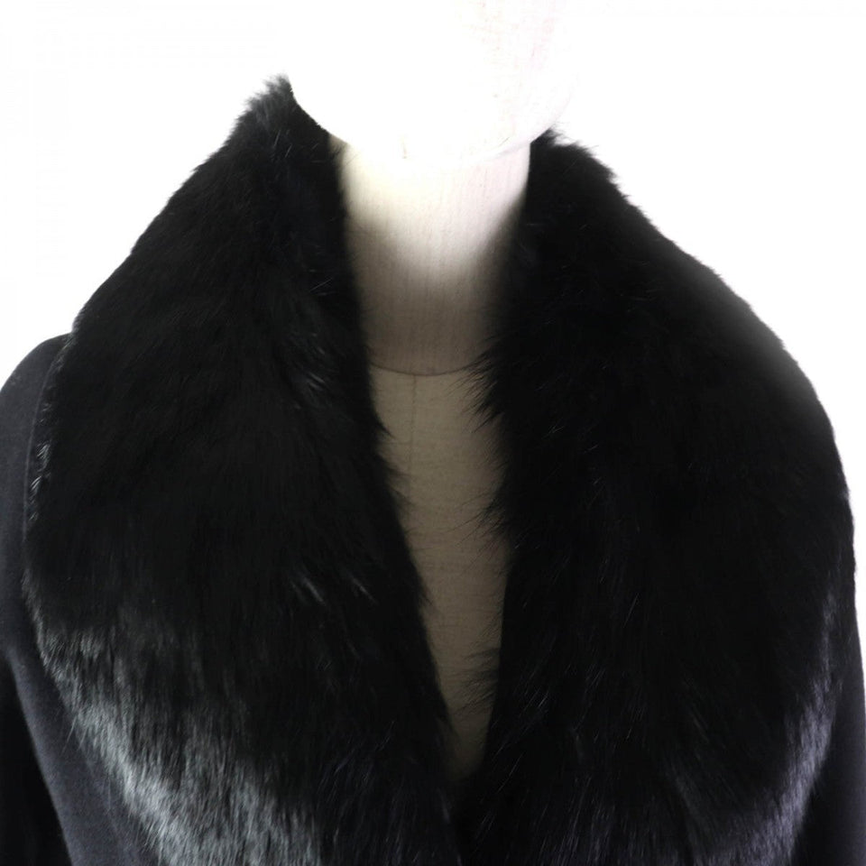 Burberry LONDON coat Outer: 65% Angora, Outer: 35% Wool, Lining: Cupra, Lining: Polyester black Women 38