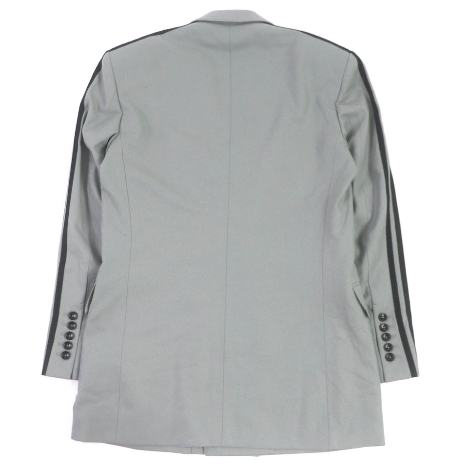 Gucci tailored jacket 720173 Outer: 100% wool, Lining: 100% rayon, Part: 59% cotton, Part: 41% rayon gray mens 48
