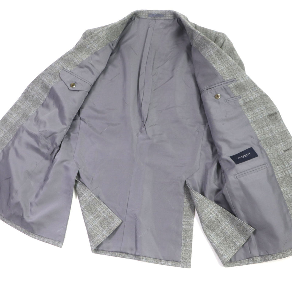 Burberry tailored jacket Outer: 100% cashmere, lining: cupra Light gray mens 98-88-175 AB6