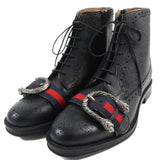 Gucci boots 496250 Main: Leather black mens 7