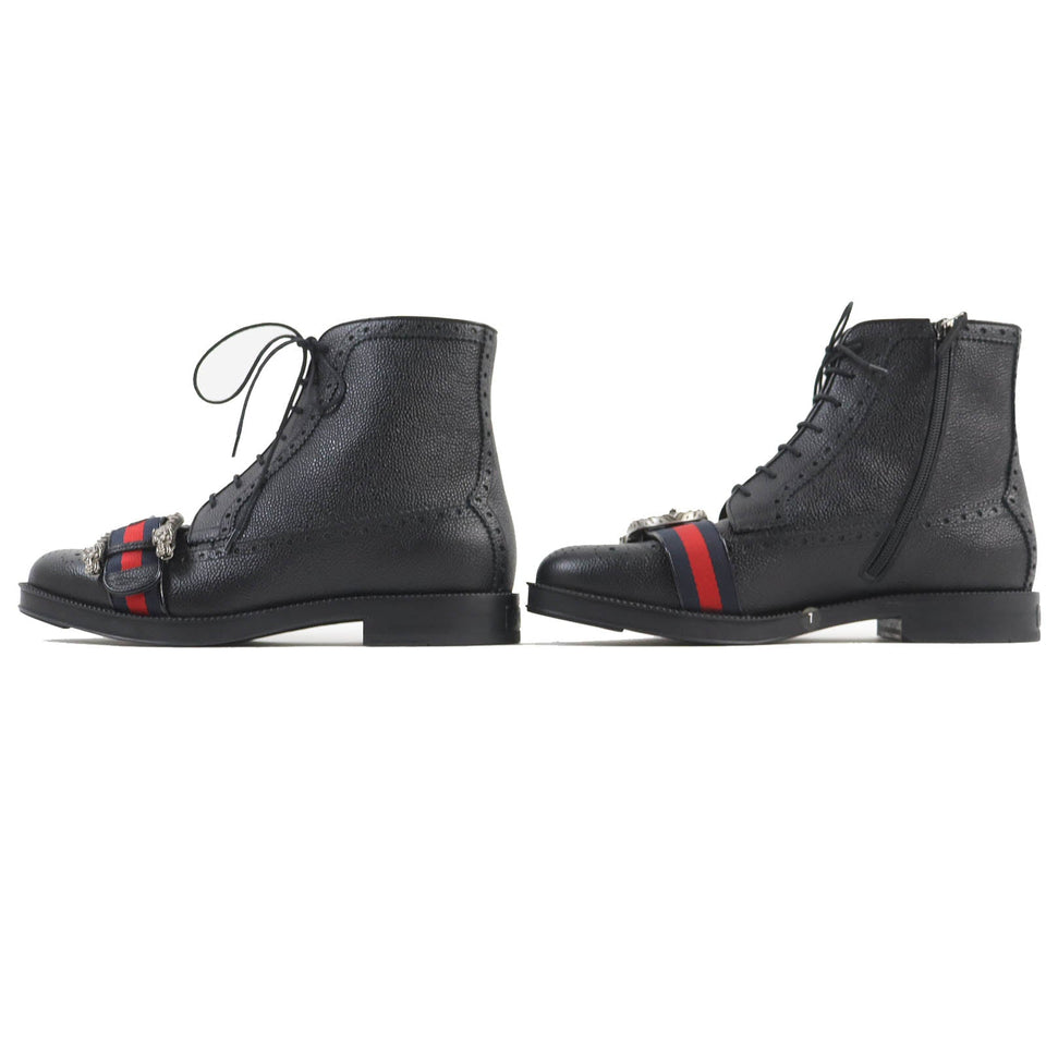 Gucci boots 496250 Main: Leather black mens 7