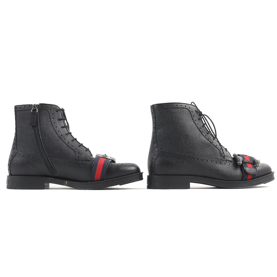 Gucci boots 496250 Main: Leather black mens 7