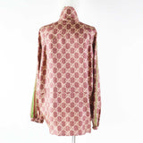 Gucci Jacket 625007 Outer: 100% silk, part: 53% rayon, part: 35% cotton, part: 12% polyester Bordeaux Beige Women S