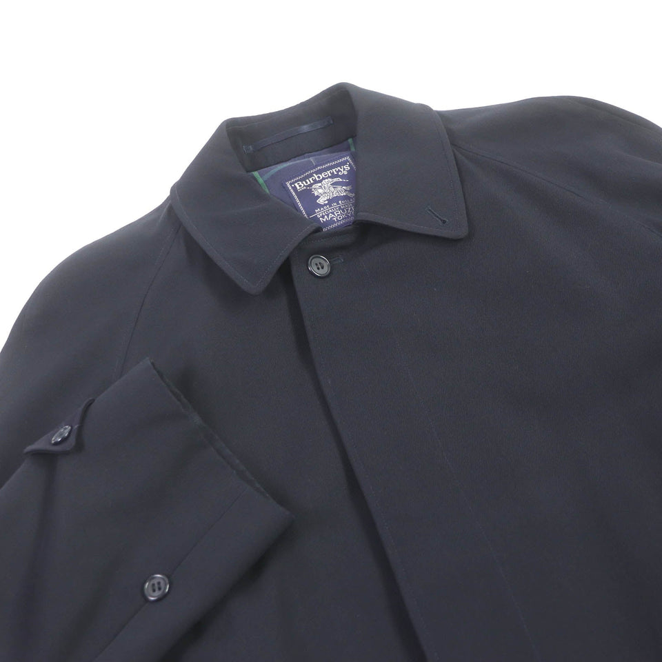 Burberry Stainless collar coat Outer material: 100% wool, Body lining: cotton, Sleeve lining: rayon Navy mens B89B