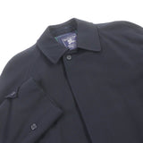 Burberry Stainless collar coat Outer material: 100% wool, Body lining: cotton, Sleeve lining: rayon Navy mens B89B