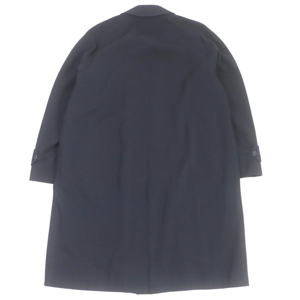 Burberry Stainless collar coat Outer material: 100% wool, Body lining: cotton, Sleeve lining: rayon Navy mens B89B