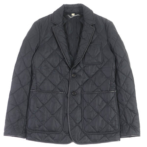 Burberry LONDON Blouson 3955308 Outer: 100% nylon, Lining: 55% acetate, Lining: 45% rayon, Filling: 100% polyester, Part: Lamb leather black mens 46