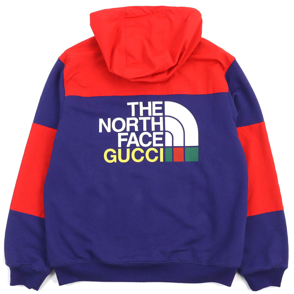 Gucci Hoodie 671462 Main: 100% cotton, Main: 100% nylon, Lining: 100% polyester Blue red mens M