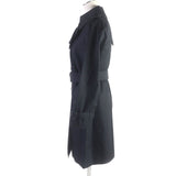Burberry LONDON trench coat FR038-630 Outer: 100% cotton, Part: Leather, Lining: 100% cotton, Part: Cupra, Liner Main: 100% wool, Part: Cupra black Women 34