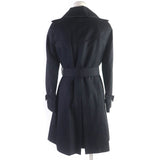Burberry LONDON trench coat FR038-630 Outer: 100% cotton, Part: Leather, Lining: 100% cotton, Part: Cupra, Liner Main: 100% wool, Part: Cupra black Women 34