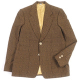 Gucci tailored jacket 618666 Outer: 68% cotton, Outer: 32% silk, Lining: 100% rayon, Sleeve lining: 100% cupra Brown mens 50
