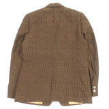 Gucci tailored jacket 618666 Outer: 68% cotton, Outer: 32% silk, Lining: 100% rayon, Sleeve lining: 100% cupra Brown mens 50