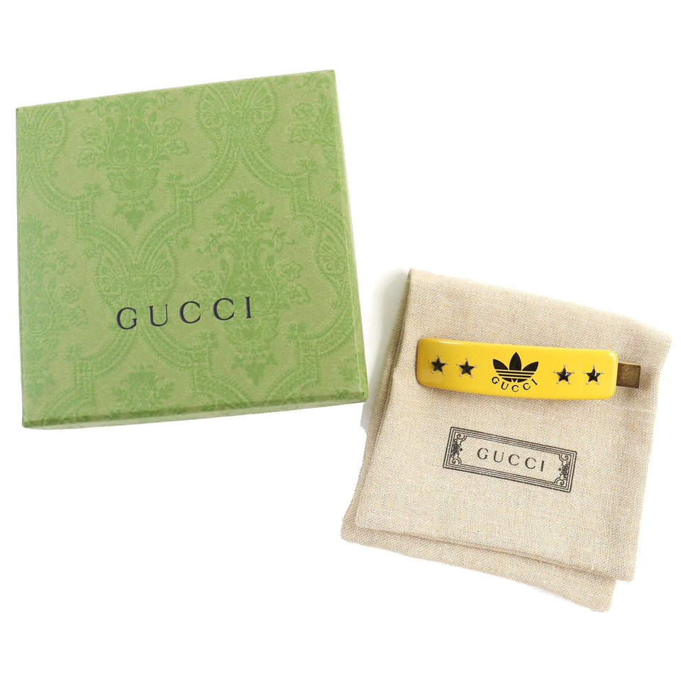 Gucci hair accessory 702940 plastic Yellow black Women