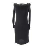 Gucci one piece 364339 Outer: 100% rayon, Lining: 100% rayon, Leather part: Sheepskin black Women XS