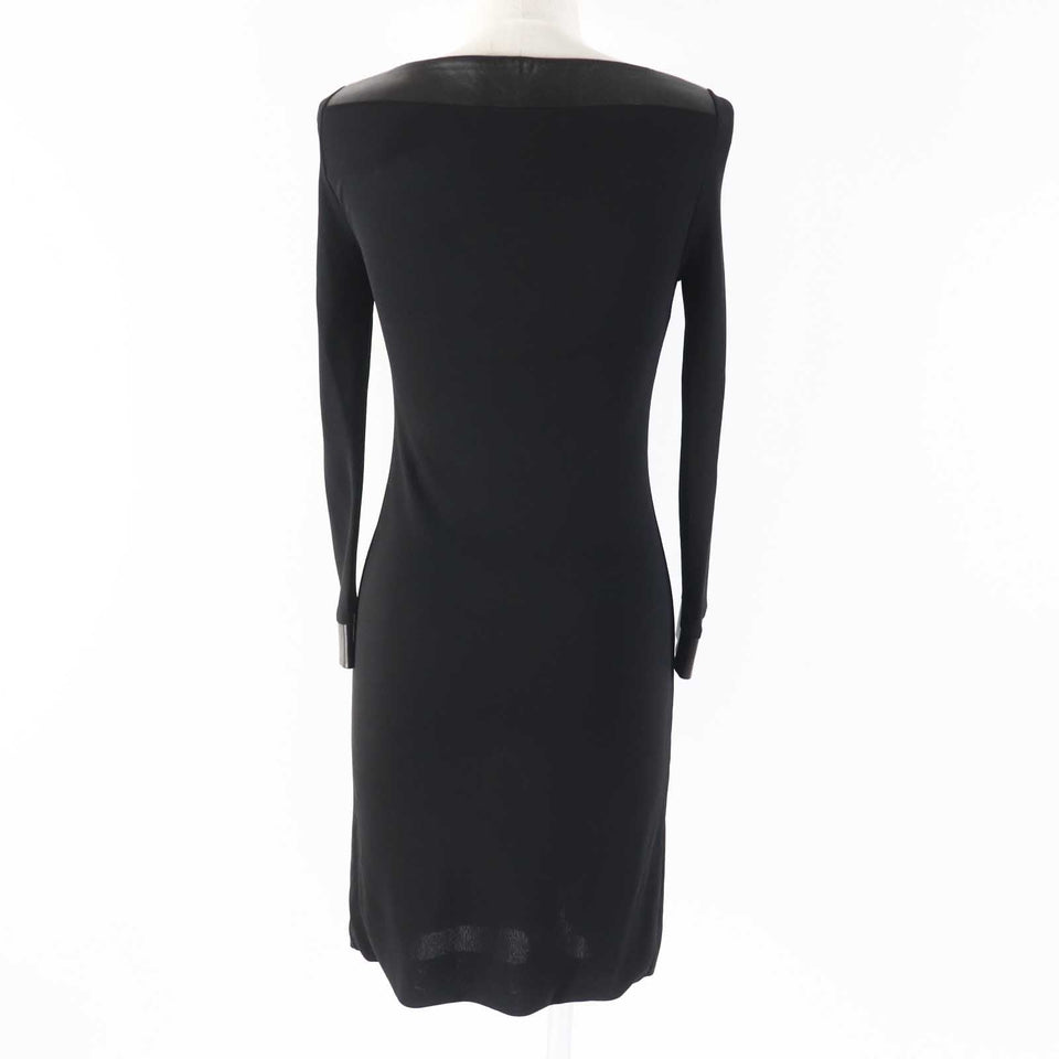 Gucci one piece 364339 Outer: 100% rayon, Lining: 100% rayon, Leather part: Sheepskin black Women XS