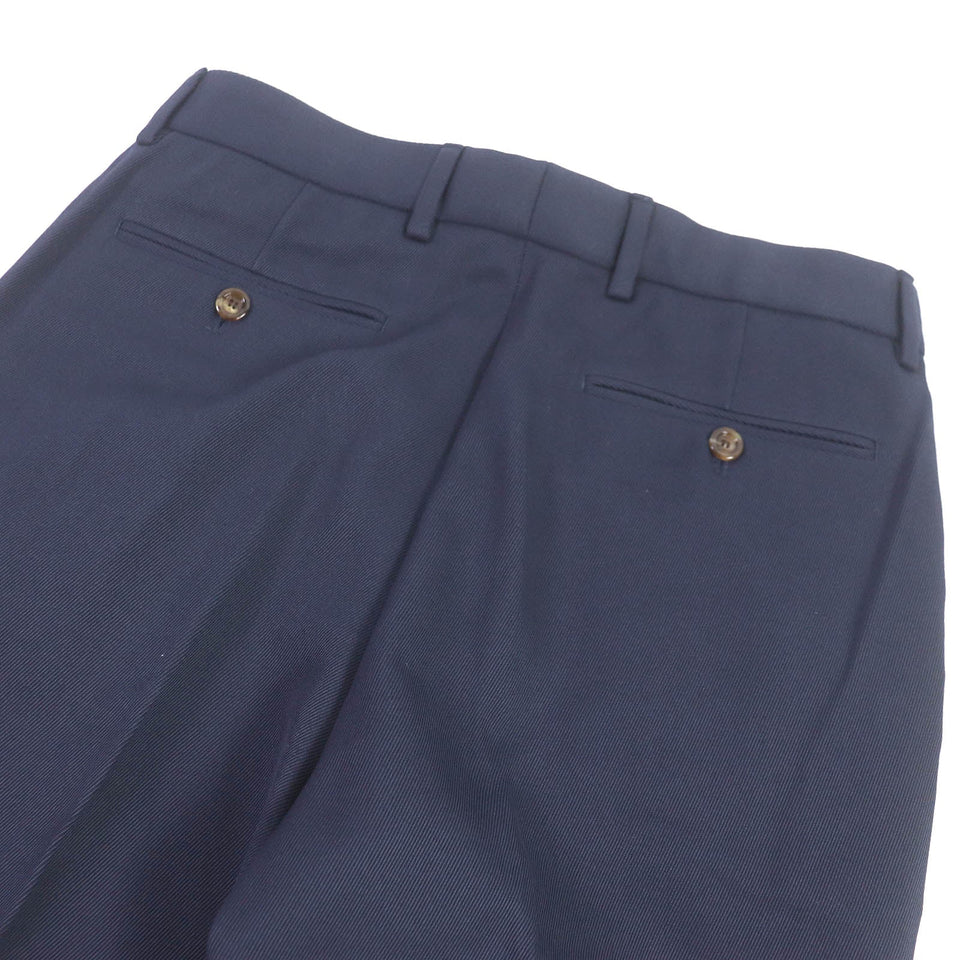 Gucci slacks 668588 Outer: 100% cotton, Lining: 100% cupra, Part: 46% acrylic, 46% wool, 8% polyester, Part: 100% cowhide Navy mens 46