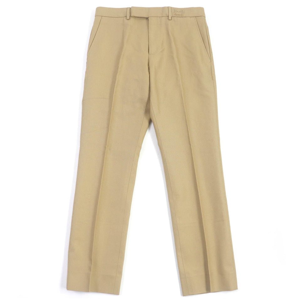 Gucci Chino pants 720965 Outer: 100% cotton, Lining: 100% cupra beige mens 44