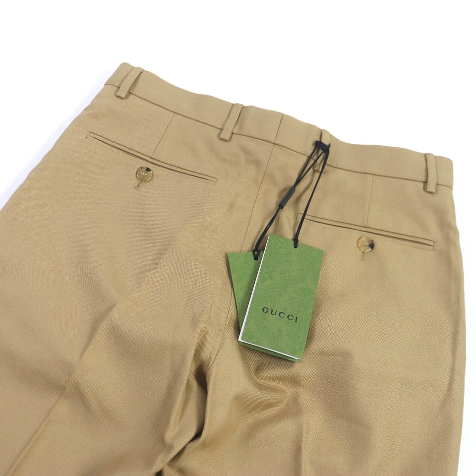 Gucci Chino pants 720965 Outer: 100% cotton, Lining: 100% cupra beige mens 44