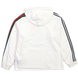Gucci Hoodie 722967 Main: 100% cotton, Trimming: 97% cotton, 3% polyurethane Partial use 1: 58% cotton, 42% rayon Partial use 2: 65% rayon, 35% cotton white mens S