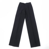 Gucci Pants Main: 95% wool, Main: 5% polyurethane, Lining: 100% rayon, Part: leather black Women 38